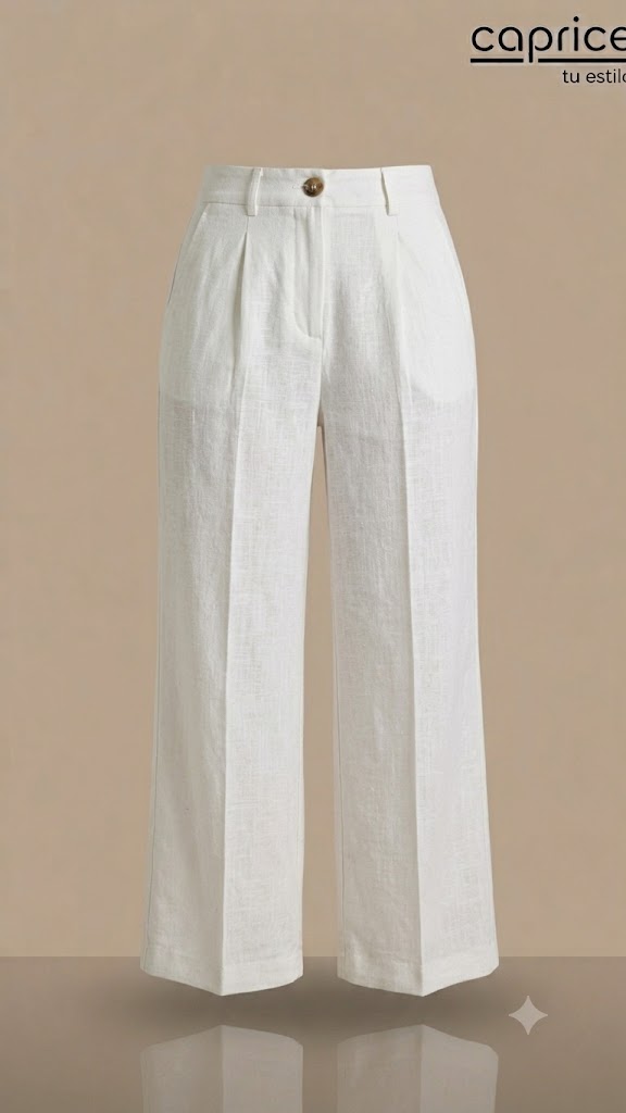 Pantalon De Vestir De Lino
